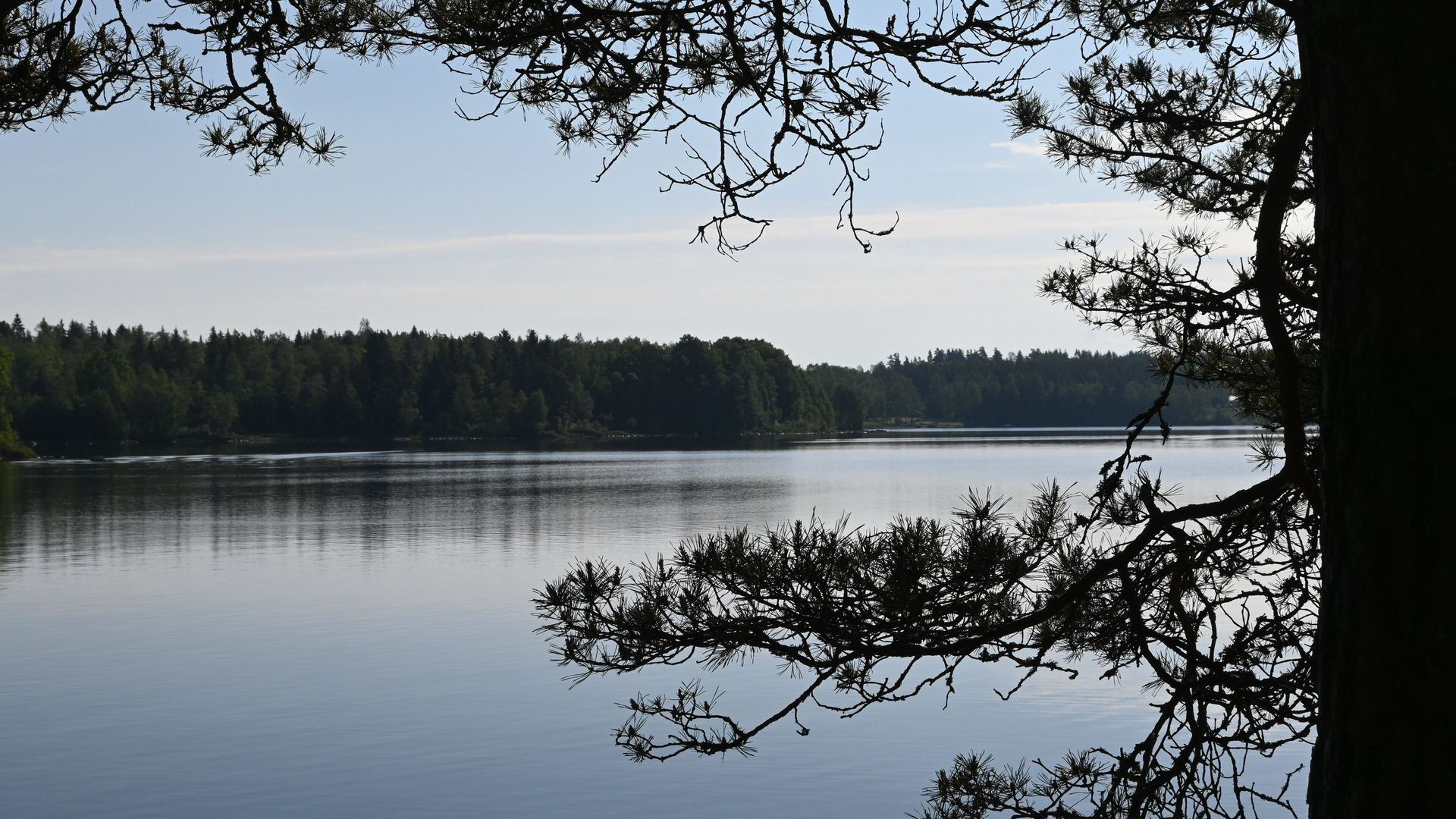 Utsikt över sjön Algunnen.