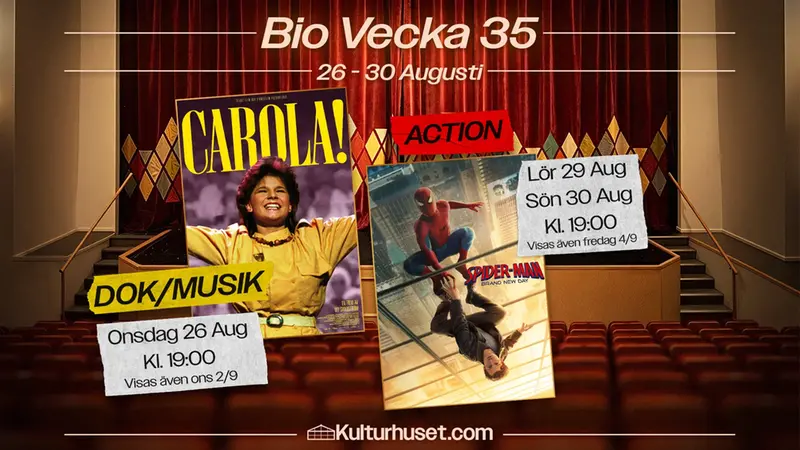 Affisch med bioposters