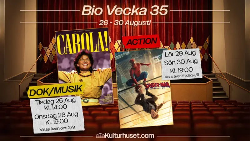 Affisch med bioposters